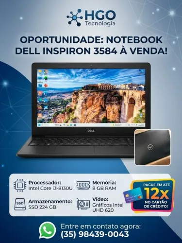 Vendo Dell Inspiron 15 3584 - preto - zerado