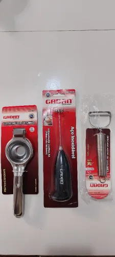 Kit Espremedor, Mixer Portátil e Descascador e Legumes