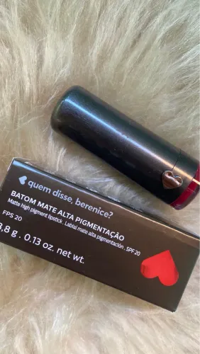 Batom Mate Vermelho Vermelito Alta Pigmentação 3,8g