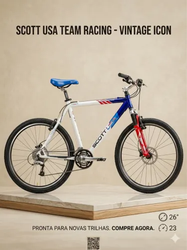 Bike Scott Anos 90 Usada Em Perfeito Estado E Revisada