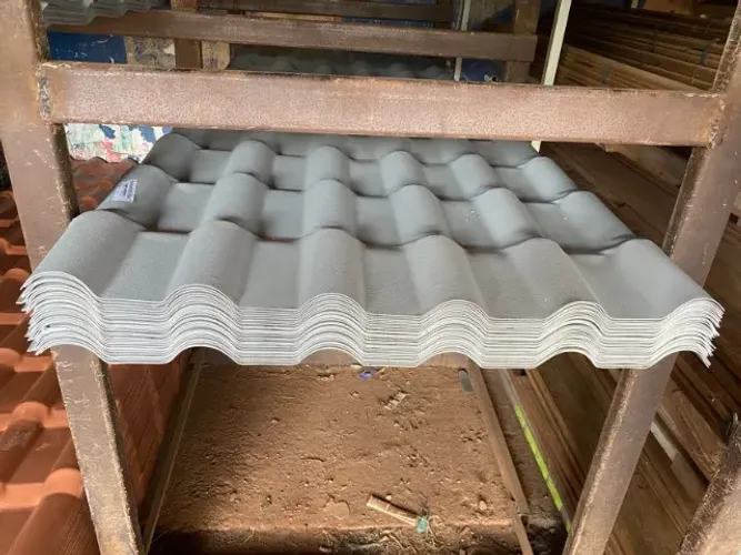 telha pvc modelo plan cor concreto 2,42x88 79,90 a vista 