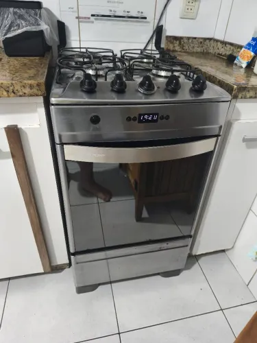 Fogão Brastemp 4 bocas inox acendimento automático 