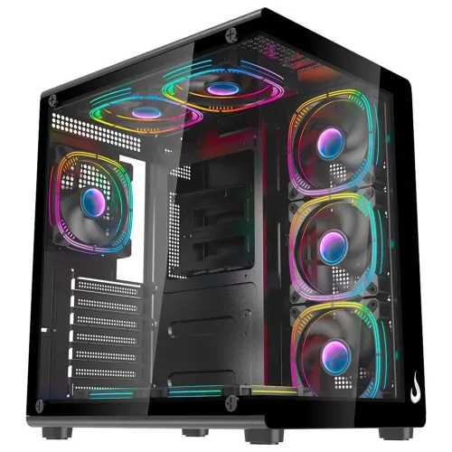 Gabinete Rise Mode Galaxy Glass X black