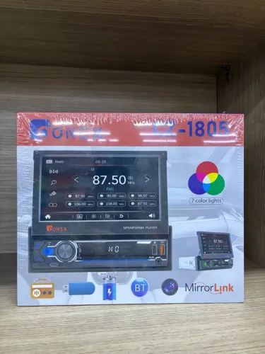 Multimídia Automotiva com Tela Retrátil Bluetooth USB Mirror Link MP5 - Produto Novo