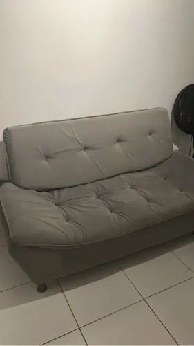 Sofá 2 lugares cinza