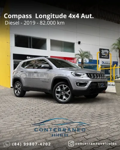Jeep Compass Longitude 2.0 4X4 Dies. 16V Aut. 2019