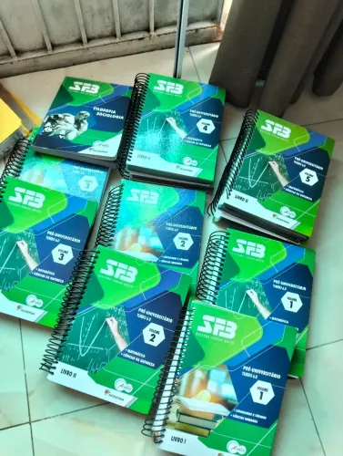 Livros do terceiro ano do ensino médio (SFB) semi-novos