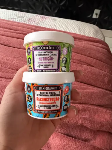 Kit de máscaras Lola Nutrição e Reconstrução 100g cada