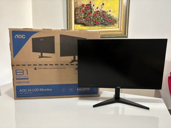 Monitor AOC 23.8? Full HD (Modelo 24B1XHM) - Com Caixa Original