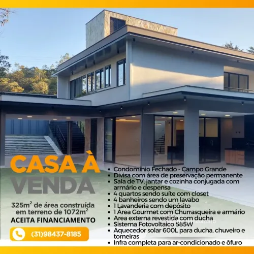 Casa a venda - Condomínio Campo Grande