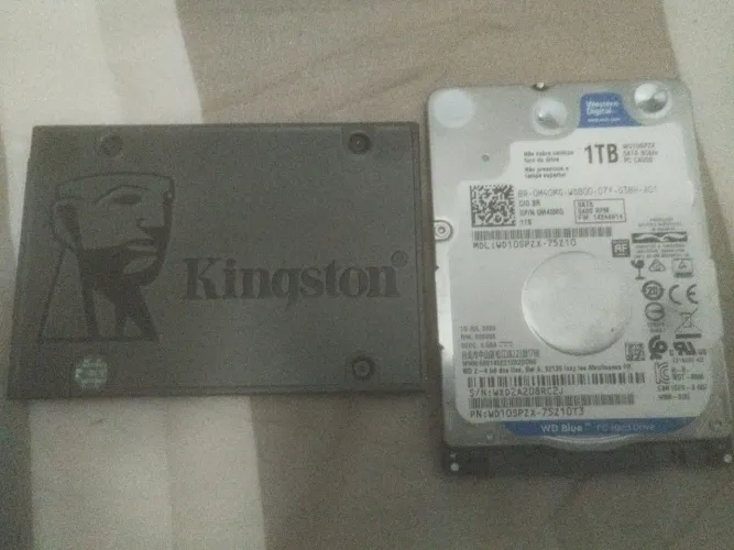 Kit SSD Kingston 240GB + HD WD Blue 1TB - Testados