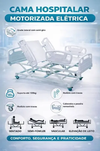 Cama Hospitalar Motorizada