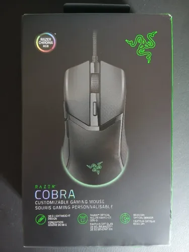 Mouse Gamer Razer Cobra com iluminação RGB