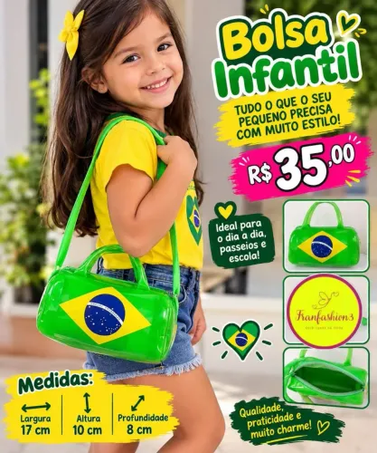 Bolsa infantil para meninas do Brasil
