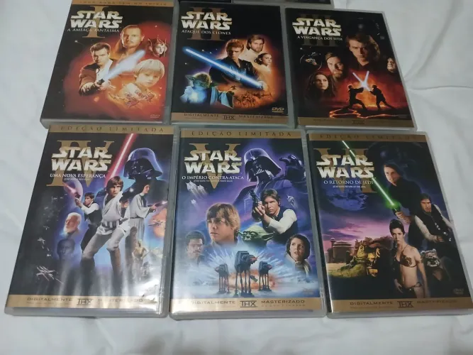 Dvd star wars guerra nas estrelas duplos (com as versoes antigas nao editadas) encartes