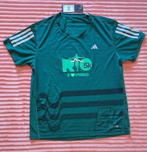 camiseta adidas maratona rio 5k rj - Verde Climacool