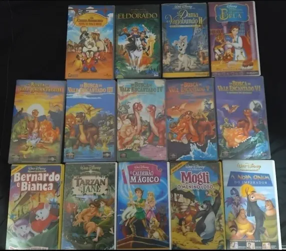 14 vhs desenhos Disney e Cic Video ( fotos)