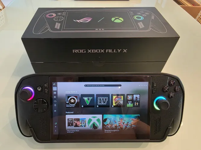 Console Asus ROG Xbox Ally X - 24GB RAM, 1TB SSD - Completo, impecável