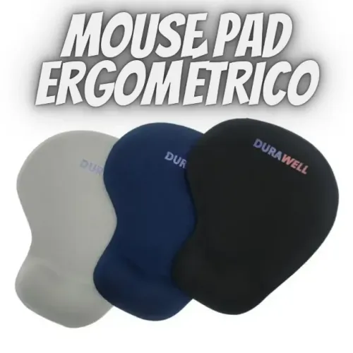 Mouse Pad Ergonômico Apoio de Pulso H-02 - Dura Well _ EL91  