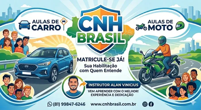 Aulas para primeira habilitação e habilitados