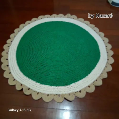 Tapete de crochê para quarto infantil