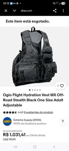 Colete Ogio Flight Vest Preto