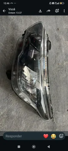 Farol Esquerdo Fiat Argo / Cronos DRL LED Máscara Negra Original Marelli