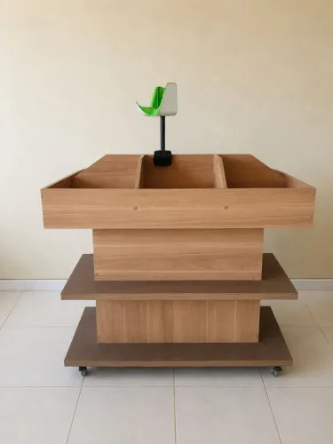 Expositor de verduras/ frutas mdf