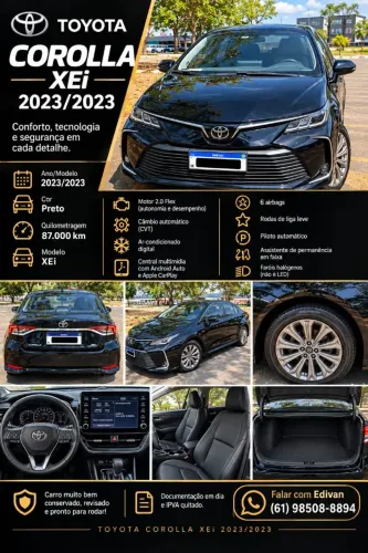 Toyota Corolla XEI 2.0 Flex 16V Aut. 2023
