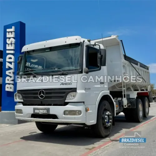 MB Atego 2425 6x2 ano 2012, caçamba basc. de 9m3