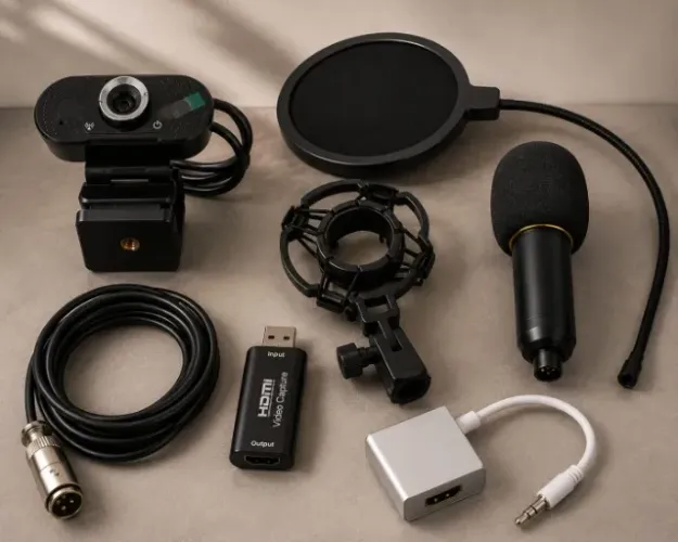 Kit para gravação streamer