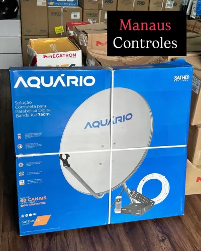 Antena Parabólica Digital Aquário completa - Promoção 