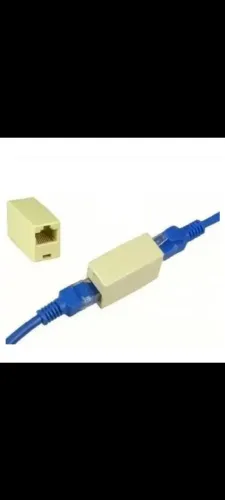 Emenda conector RJ 45 cabo de rede UTP ethernet