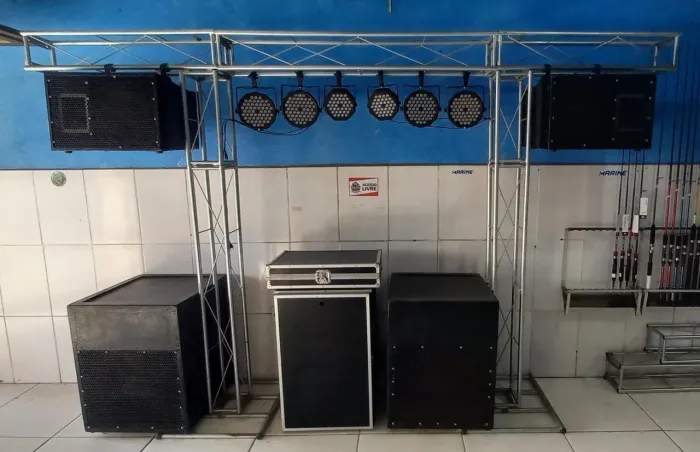 Som e iluminação completo
