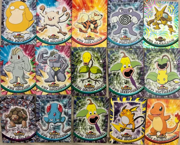 Cartas Pokémon Topps 1999