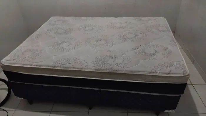 kit geladeira e cama de casal