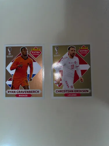 Figurinhas lendarias da copa 2022, Christian eriksen e Ryan gravenberch