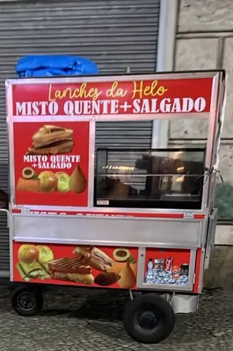 Carroça de lanche super nova completa para trabalhar 