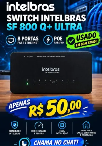 Switch Intelbras SF 800 Q+ Ultra