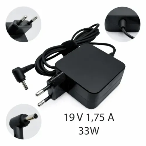 Fonte Carregador Notebook Asus Pino Fino 33W 19V 1.75A Plug 4.0x1.35mm Compatível Asus