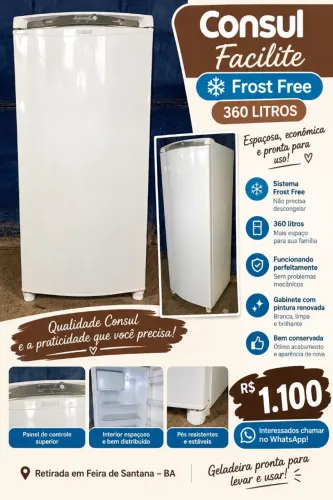 Consul frost free facilite 360 litros