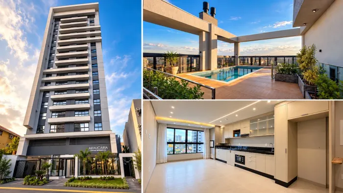 Apartamento Novo | 1 Suíte + 1 Quarto | 2 Vagas | Rooftop com Piscina
