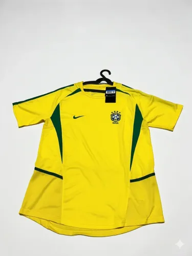 Camisas de time versão Brasil retrô 2002 camisa de time do Brasil 