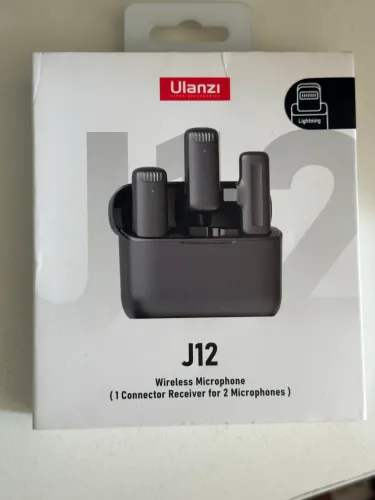 Microfone duplo Ulanzi J12 tipo Lightning