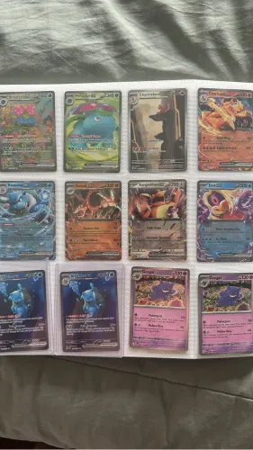 Cartas da Coleção Mew 151 (Venasaur SIR, Blastoise SIR, Charmeleon IR e mais.