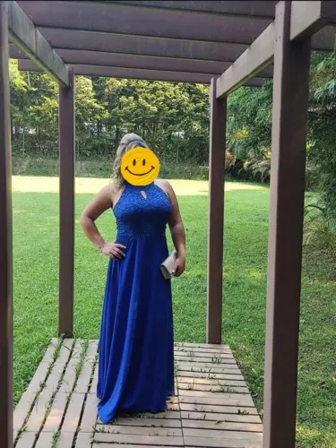 Vestido madrinha de casamento ( azul Royal) Tam G 