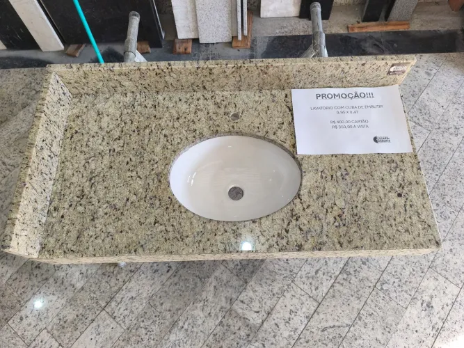Lavatório Granito Amarelo Ornamental
