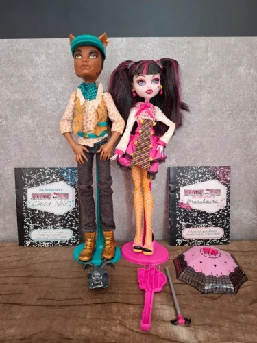 Draculaura e Clawd Wolf - School's Out Monster High G1