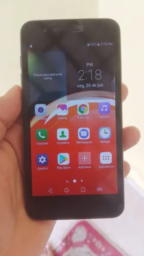 LG k9 so colocar chip e usar pra vende logo