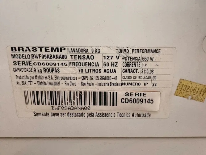 Lavadora Brastemp 9kg